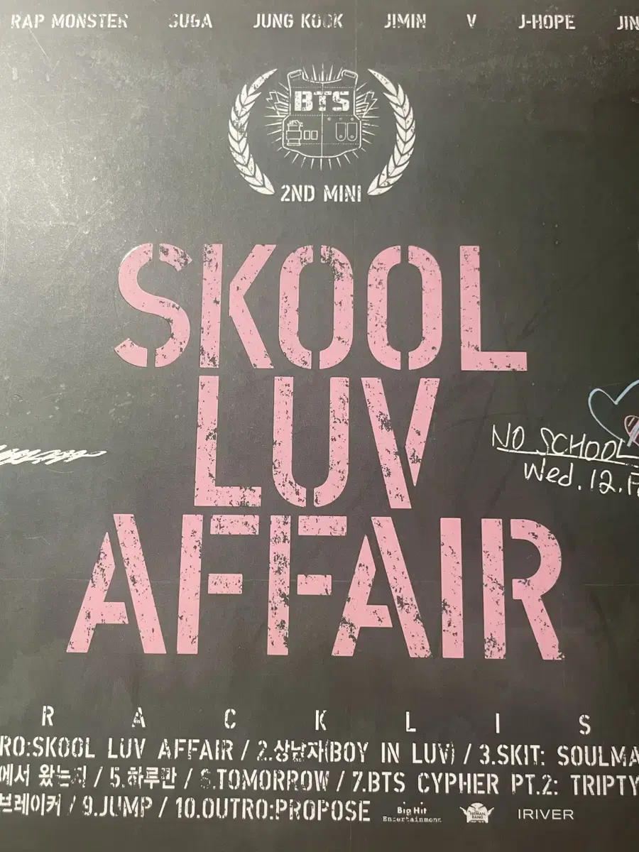 방탄소년단 SKOOL LUV AFFAIR 앨범 <박지민 포카>